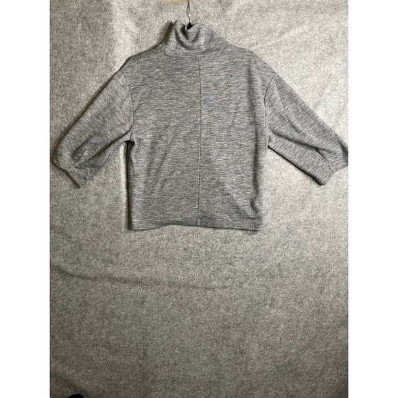 Banana Republic Tops - Banana Republic Womens Mock Neck 3/4 Sleeve Heathered Grey Knit Top Small